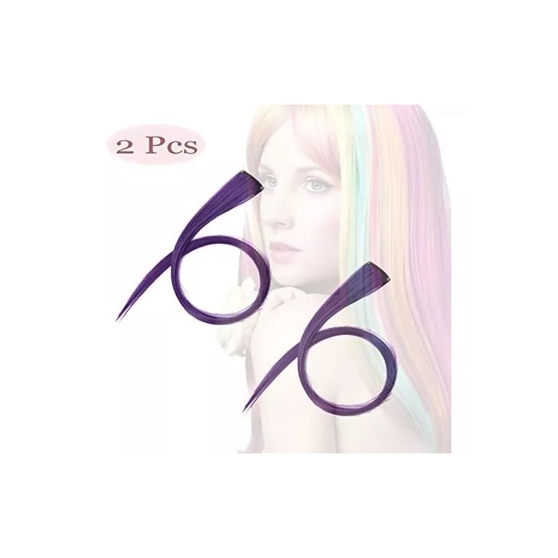 QNI-LMB Extensiones De Cabello Color Purple - Cabello 100% Natural