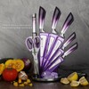 Kitchen Knife Set, 9Pcs Knife Set with Acrylic Block, Ergonomical
