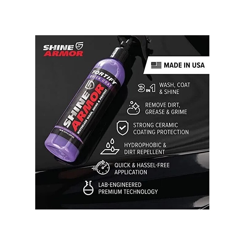 Shine Armor New SHINE ARMOR Ceramic Coating Fortify Quick Coat
