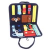 Kids Dress Learning Board Zipper Lace Up Buckles Release Felt