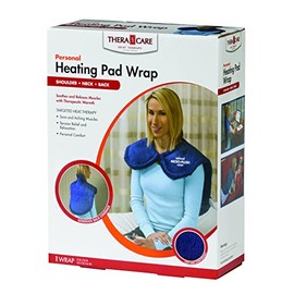 Veridian Healthcare Deluxe Heating Pad Wrap for Neck, Shoulder, and Back, Blue, Small