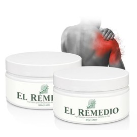 El Remedio – 2 Pack – Pomada Corporal con Mentol y Extractos Botánicos – Textura Cremosa para Masaje Diario – Presentación 100 g c/u