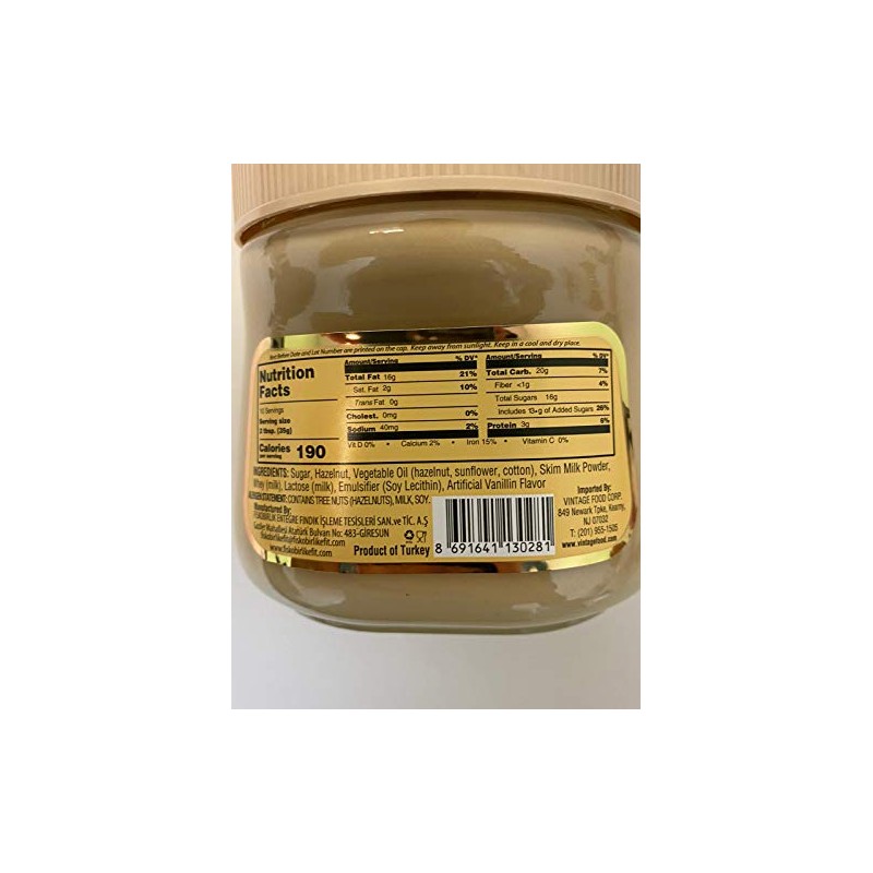 Fiskobirlik Nuga Hazelnut Spread with Milk 350 gr Made in