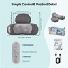 Huieo 3-in-1 Neck Massager Pillow with Heat, 2-Speed Adjustable Deep