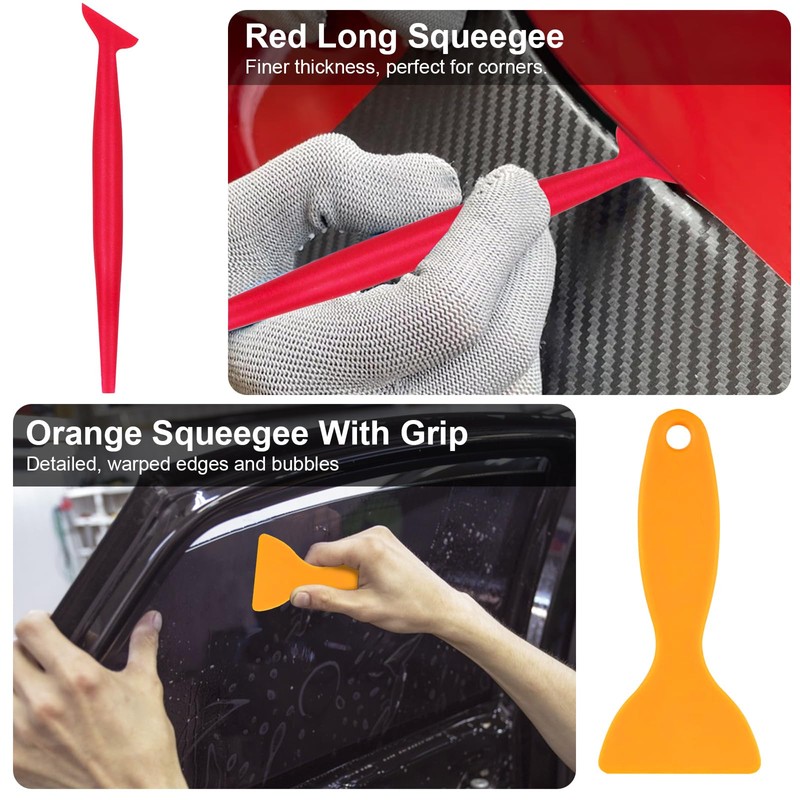 Annickee 9 PCS Vinyl Wrap Tools, Wallpaper Tools Kit With