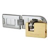 Master Lock 606720EURD Pack Including Door Hinged Hasp and Rectangular