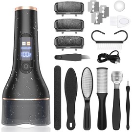 Hornhautentferner Elektrisch - Hornhaut Entfernen Fuß Elektrisch - Hornhauthobe Elektrisch fußraspel mit 2 Gear, IPX7 Wasserdichte Fußfeile für Rissige Fersen, Abgestorbener, Hornhaut entfernen