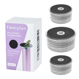120PCS Medium 120 Grit Replaceable Sandpaper Discs for Electric Foot Callus Removers - 42mm/1.65in Smoothing Foot File Refills - Daily Foot Maintenance & Softening