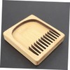 Mikinona Wood Beard Comb Anti-static for Men's Beard Styling Portable