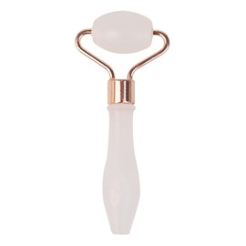 minkissy Face Massage Beauty Face Roller Jade Skincare Tool Skin Roller for Face Skin Care Roller Hand Tools Facial Roller Massage Wand Jade Tools Rose Quartz White Neck