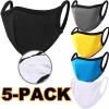 Unbranded 5PCS Breathable Face Mask Washable Reusable Protective Cloth Mask