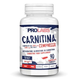 Prolabs CARNITINA COMPRESSE - 90 compresse da 1000 mg di carnitina tartrato - Conversione grassi in energia - Protezione dal danno ossidativo - Vegan