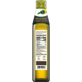 Zeta Extra Virgin Olive Oil, 8.5 fl oz (3 Pack) | Premium Glass Bottle with Pop-Up Spout | Cold-Pressed | Product of Spain | Ideal for Baking, Cooking, Grilling, Roasting, Pasta & Salads