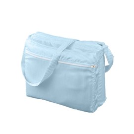 As One Cleanroom Shoulder Bag with Gusset, Blue /3-6134-02