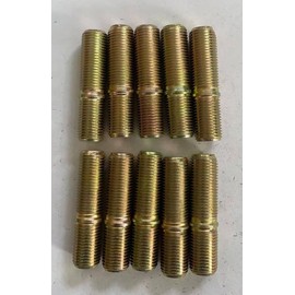 WANTONE RACING 10pcs Double End Wheel Stud Screw in Bolt 1/2"-20 Dia 2" Long Fine Thread Bolts Replacement for Trailer Triton Dexter Hub