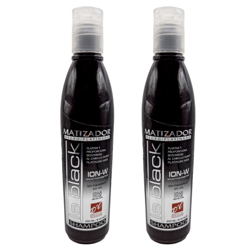 Kit 2 Piezas de Shampoo Le Black Matizador Negro Di