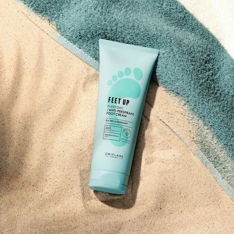 2 Cremas Antitranspirantes Refrescante P/ Pies Oriflame Feet Pepermint