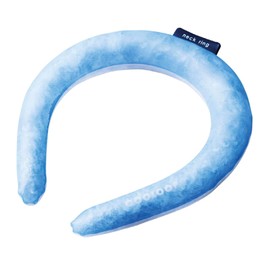 Cogit COOLOOP Ice Neck Ring, Freezes at 82.4°F (28° C), Cools for 2 Hours Under Scorching Sun in Midsummer, 3rd Place Overall Hit Ranking in 2022 in Nikkei Trendy, Blue, M Size