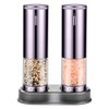 Electric Rechargeable Salt and Pepper Grinder Set with LED Light