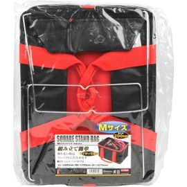 E-Value Square Stand Bag, Approx. Width 13.8 x Depth 10.6 x Height 7.9 inches (350 x 270 x 200 mm), EKB-M-N