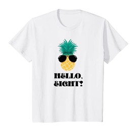 Kids Hello Eight Pineapple Sunglasses 8th Birthday Party T-Shirt