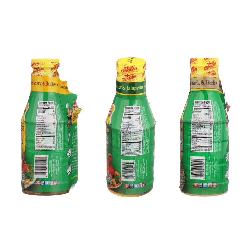 Tony Chachere Injectable Marinade Variety Pack, Butter, Butter Jalapeno and