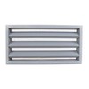 Miller Shingle Clear Cedar Foundation Vent with Louvers, Primed -
