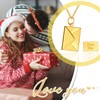 Cupimatch Envelope Love Letter Necklace: Stainless Steel Necklace for Women