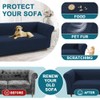 Turquoize Stretch Chesterfield Sofa Covers for Living Room Soft Sofa