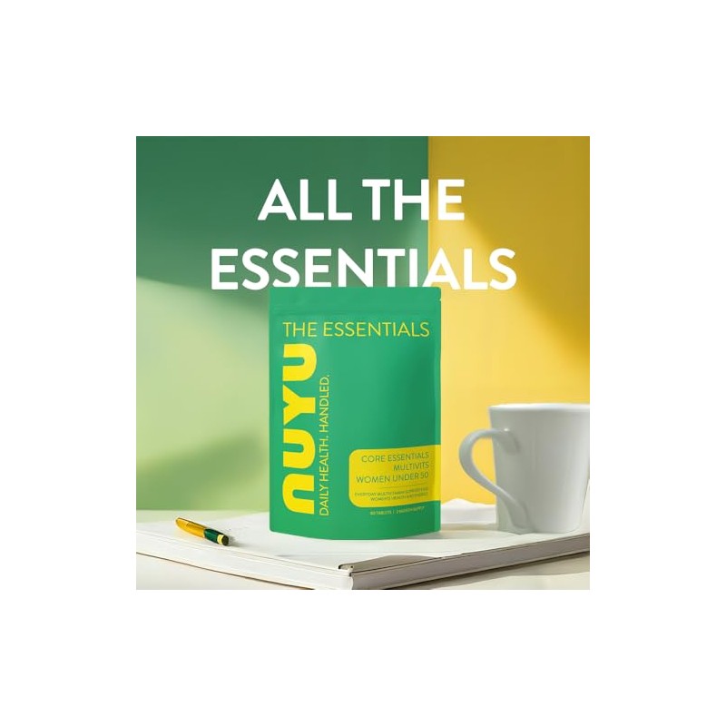 NUYU Core Essentials MultiVits Tablets for Women Under 50 -
