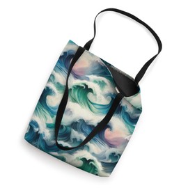 Waves Ocean, Watercolor, Artistic Abstract Art Waves Tote Bag