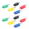 10PCS 4mm Banana Plugs Brass Nickel Plated Connectors Speaker Cable
