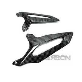 Tekarbon, Replacment Heel Plates Footrest Pegs, for Ducati 1199/1199 S / 1199 S Tricolore / 1199 R / 899 (2012-2014), Carbon Fiber