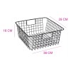 Aleissi Organizador Canasta Cajon Cesta Cocina Y Hogar Gde