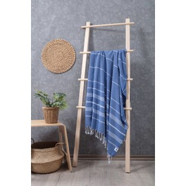 Beach towel - Turkish Beach Towels and Hand Towel. Ultrathin, Lightweight, Quick-Drying and Soft Cotton Beach Towels for Adults. Perfect for Beach, Pool, SPA, Gym, Yoga, Bathroom (94x180cm+40x100cm)