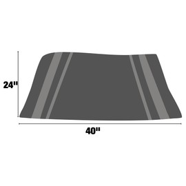 WEST BROS Extra Large Car Drying Towel 40"x24", 1300 GSM Car Towel, Gray