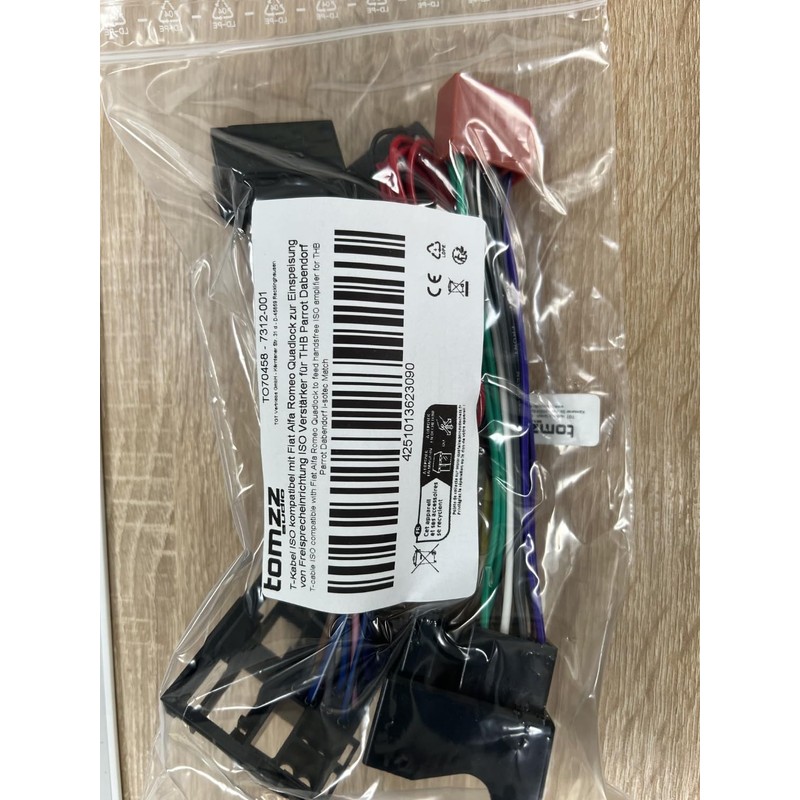 tomzz Audio 7312-001 T-Cable ISO Compatible with Fiat Alfa Romeo