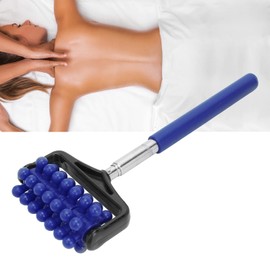 Palo de Masaje, Palo de Masaje de Yoga para Hombres Y Mujeres, Herramienta de Masaje Corporal Granular, Palo de Masaje con Rodillo Telescópico, Palo de Masaje Corporal para el Cuello, la(azul marino)