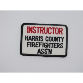 Harris County Firefighters Association Instructor Fire Patch Texas
