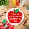 Whaline 100 Pack Thank You Napkins Red Apple Disposable Napkins