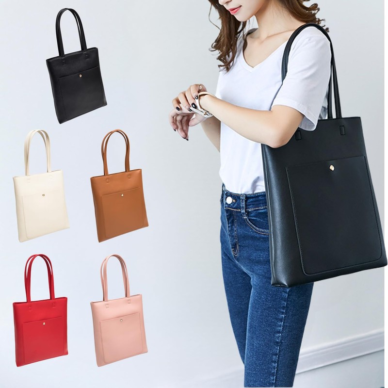 Welltude Women's Tote Bag, Vertical Business Bag, Shoulder Bag, Shoulder