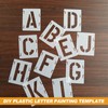 2 Inch Letter Stencils for Painting, 42pcs Letter Alphabet Number