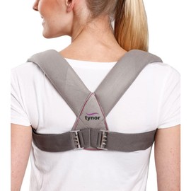 Tynor Clavicle Brace with Buckle, Grey, XL, 1 Unit
