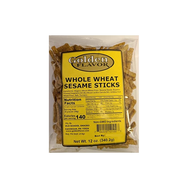 Golden Flavor - Whole Wheat Sesame Sticks - 12 oz