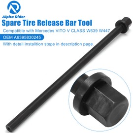 Alpha Rider Spare Tire Release Bar Tool Compatible with Mercedes VITO V CLASS W639 W447 Tire Wheel Tyre Release Rod Tool Pole Carbon Steel OEM A6395830245 New