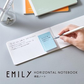 King Jim EY9043-NV Emily Notebook, Horizontal Notebook, Navy