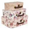 Sass & Belle Vintage Rose Suitcases - Set of 3