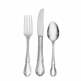 Oneida 2610003IL20 Chateau 3-Piece Child and Baby Flatware Set, 18/10 Stainless Steel