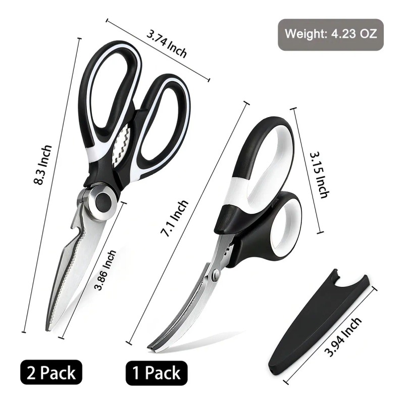 Tijeras De Cocina Eamoil Acero Inoxidable Multiusos Cuchilla Funda