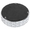 Crystal Tray Round Shape Storage Plate Mirror Base Jewelry Makeup